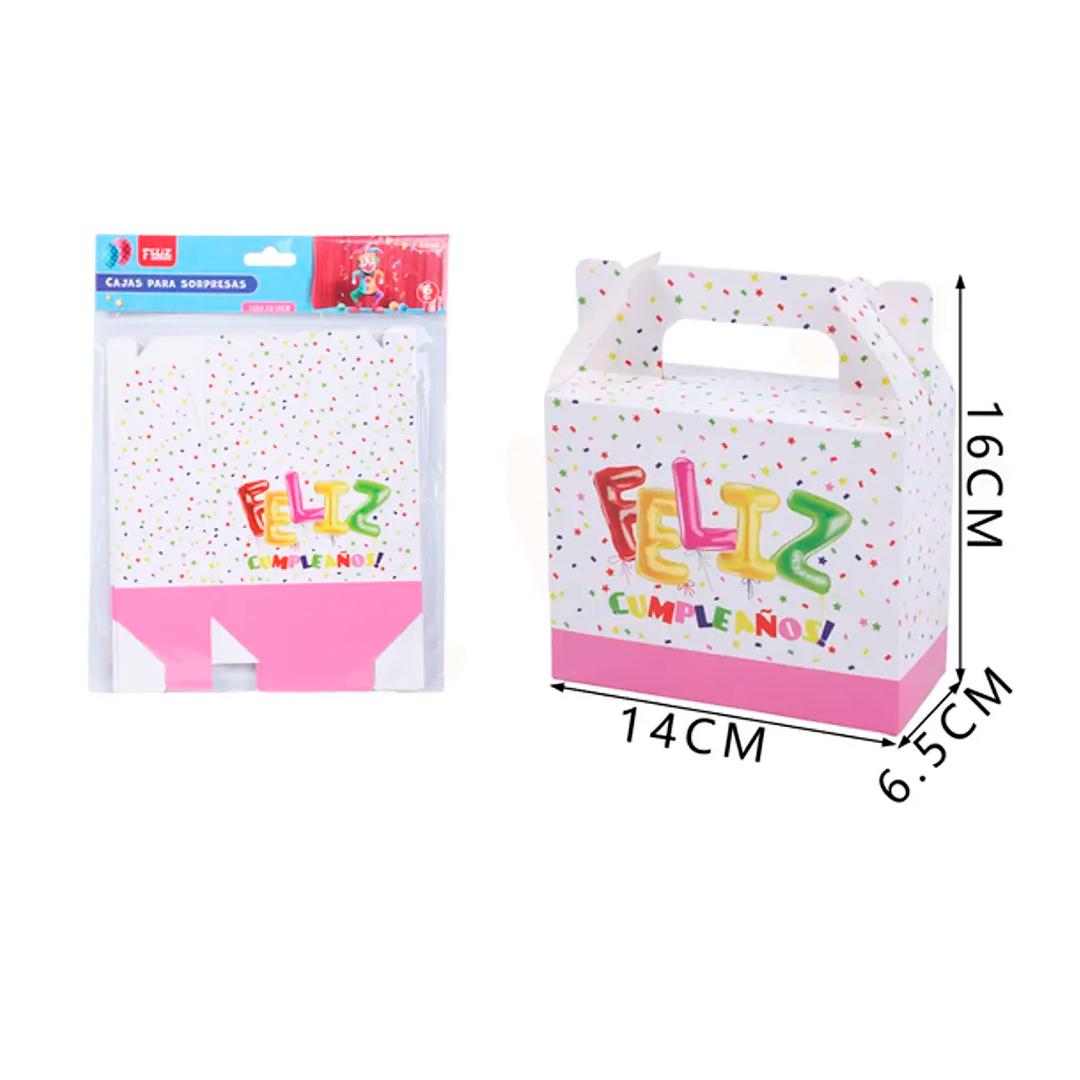 CAJA DE SORPRESAS ROSADO X6U
