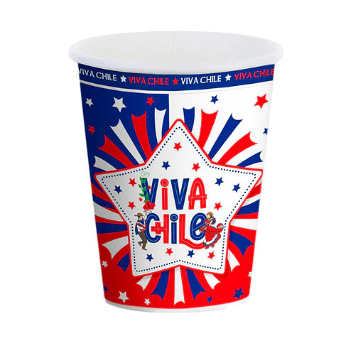 VASOS VIVA CHILE X6U