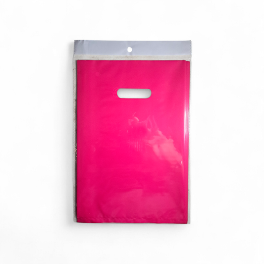 BOLSA PLASTICA FUCSIA X10U