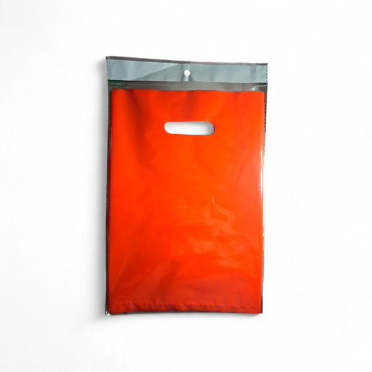 BOLSA PLASTICA NARANJO X10U