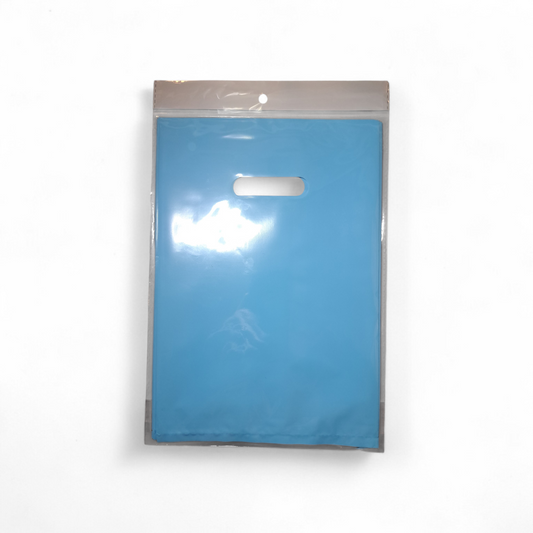 BOLSA PLASTICA CELESTE X10U