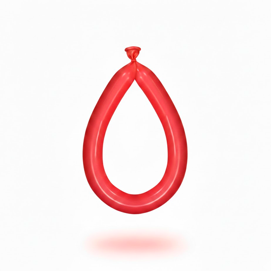 GLOBO FIGURA LISO X25U ROJO FUNNY