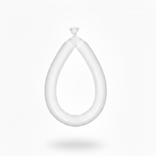 GLOBO FIGURA LISO X25U BLANCO FUNNY