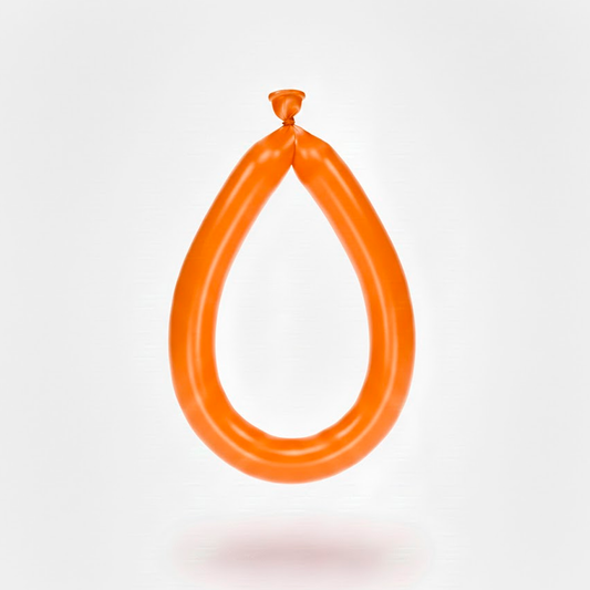 GLOBO FIGURA LISO X25U NARANJA FUNNY