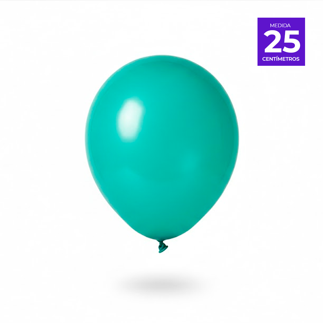 GLOBO LISO R10 X50U TURQUESA