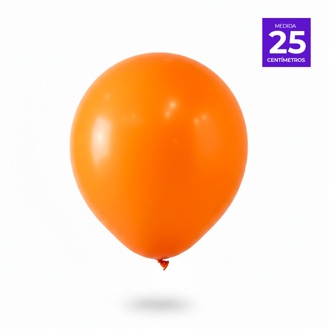 GLOBO LISO R10 X50U NARANJO