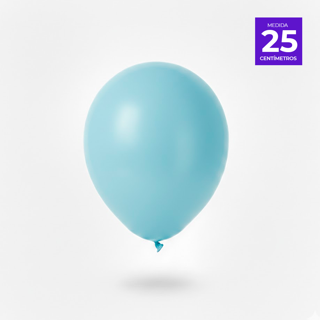 GLOBO LISO R10 X50U PASTEL CELESTE