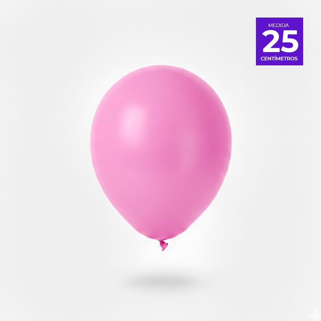 GLOBO LISO R10 X50U PASTEL FUCSIA