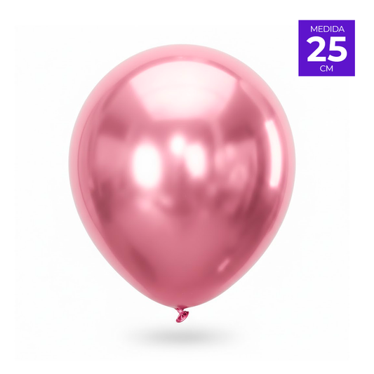GLOBO PERLADO R10 X50U ROSADO