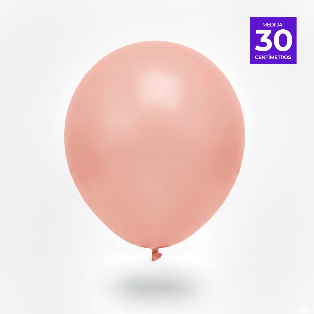GLOBO LISO R12 X25U ROSADO PASTEL