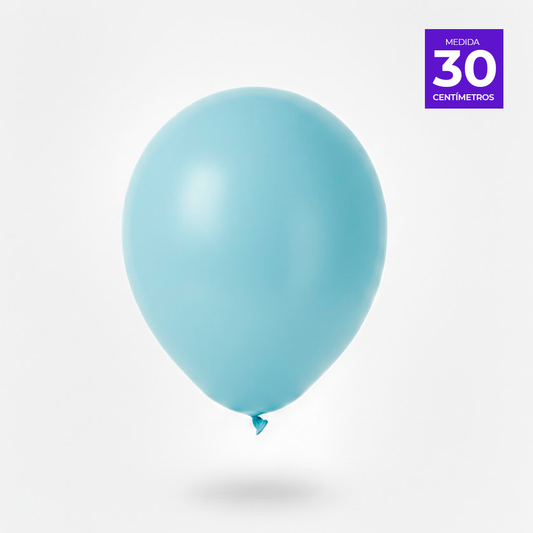 GLOBO LISO R12 X25U CELESTE PASTEL