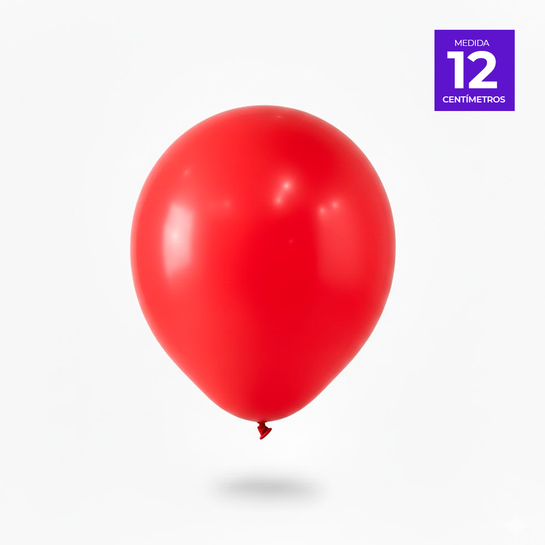 GLOBO LISO R5 X25U ROJO FUNNY