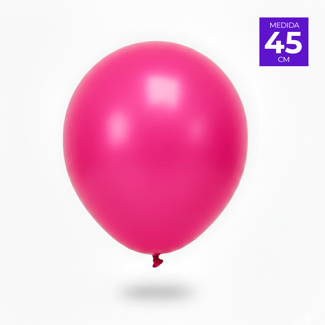 GLOBO LISO R18 X3U FUCSIA FUNNY
