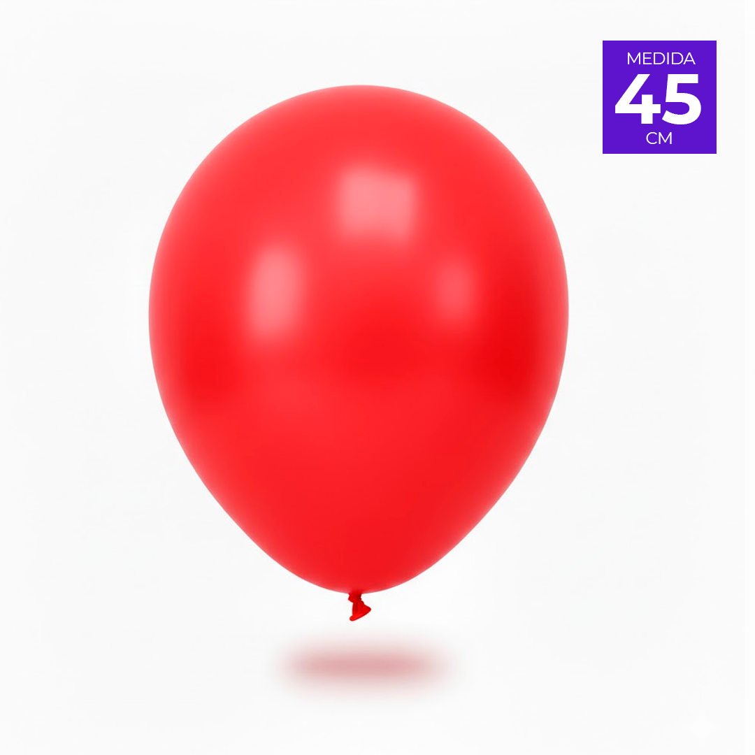 GLOBO LISO R18 X3U ROJO FUNNY