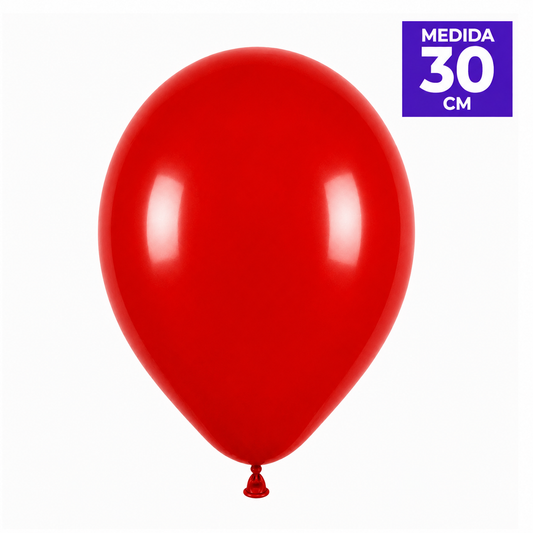GLOBO LISO ROJO R12 X50U
