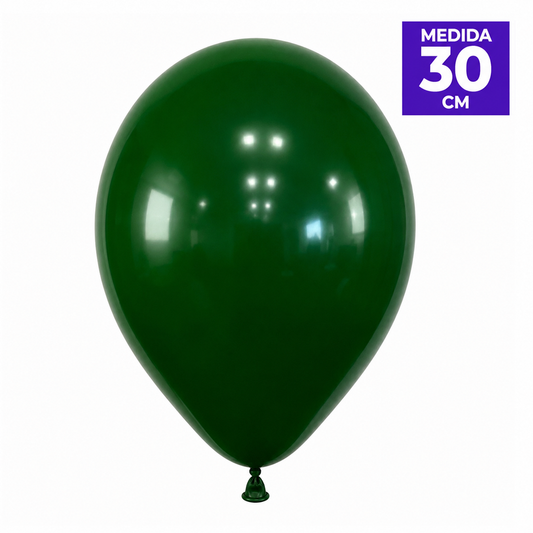 GLOBO LISO VERDE OSCURO R12 X50U
