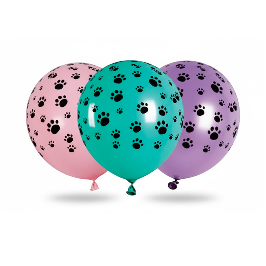GLOBO ESTAMPADO X24U HUELLITAS NIÑA FUNNY
