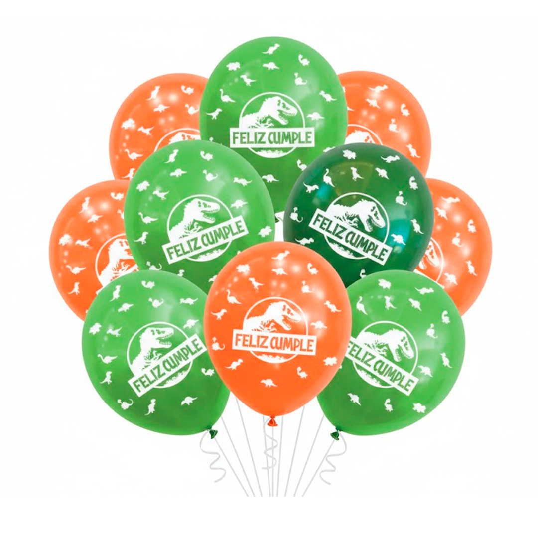 GLOBO ESTAMPADO X24U DINOSAURIO FUNNY