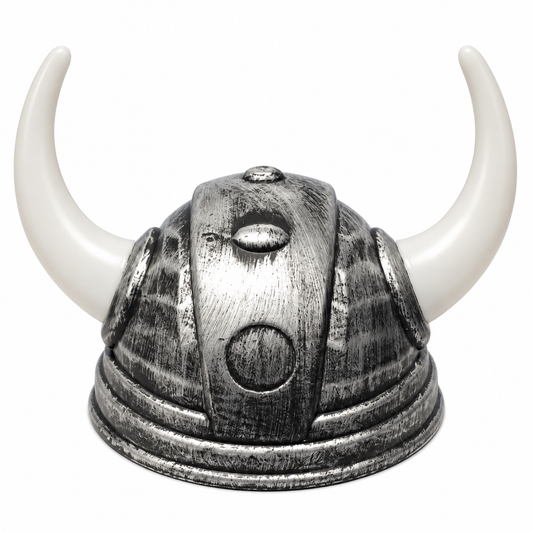 CASCO VIKINGO PLATEADO X1U