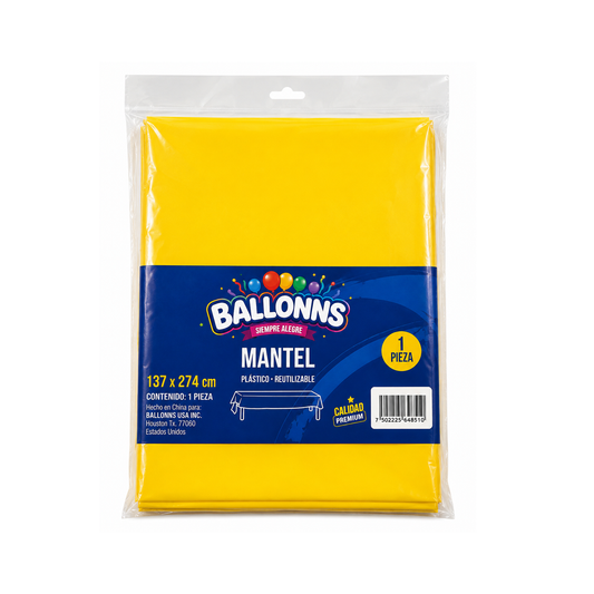 MANTEL AMARILLO 137X274CM X1U
