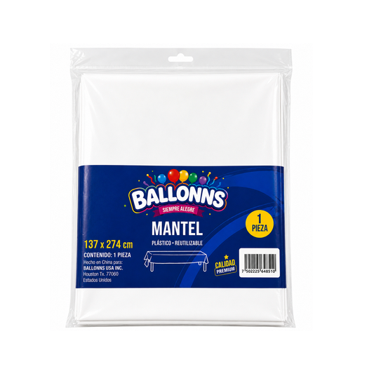 MANTEL BLANCO 137X274CM X1U