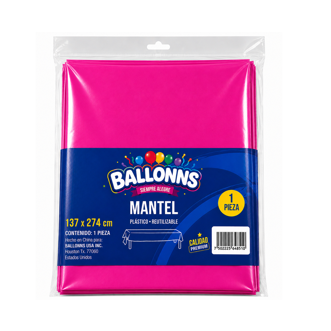 MANTEL FUCSIA 137X274CM X1U