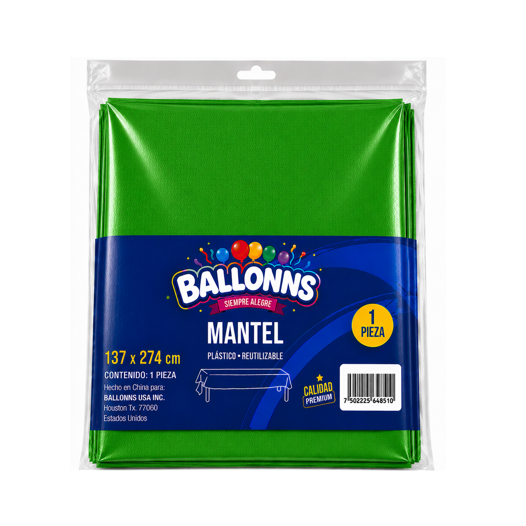 MANTEL VERDE 137X274CM X1U