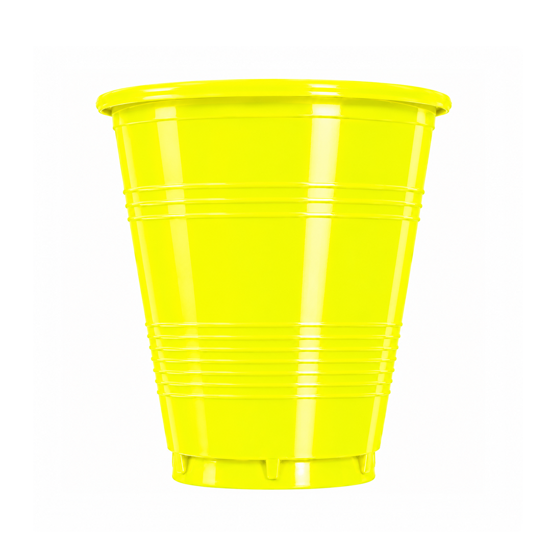 VASO 7 NEÓN AMARILLO X10U
