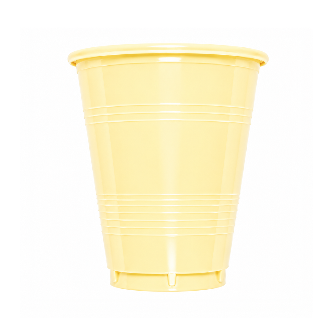 VASO 7 PASTEL AMARILLO X10U