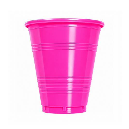 VASO 7 NEÓN ROSADO X10U