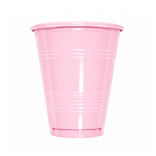 VASO 7 PASTEL ROSADO X10U
