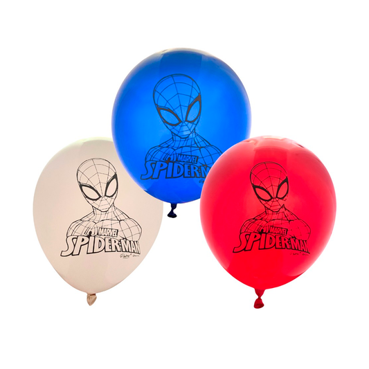 GLOBOS ESTAMPADO SPIDERMAN X12U