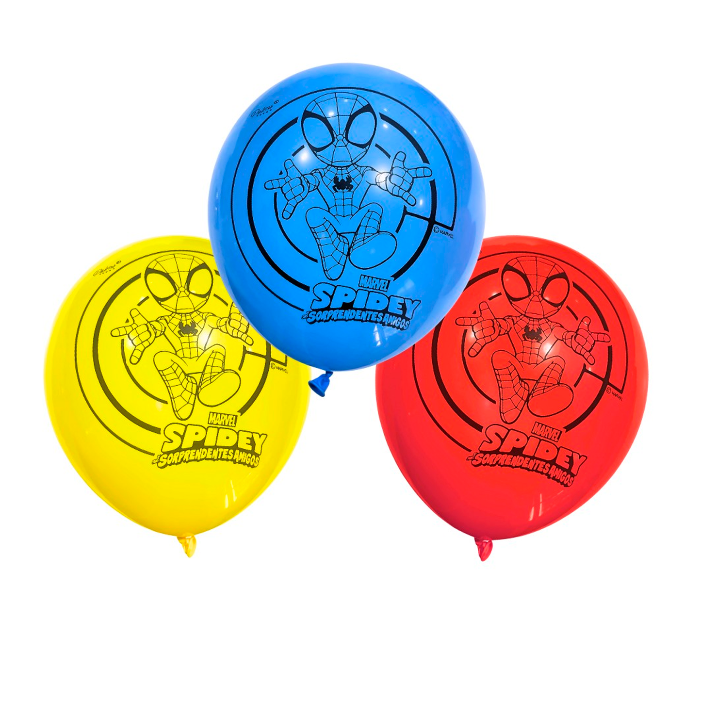 SET DE GLOBOS ESTAMPADOS SPIDEY X12U