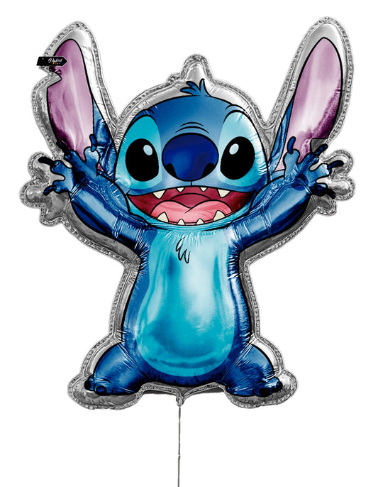 GLOBO METALICO DE FORMA STITCH X1U