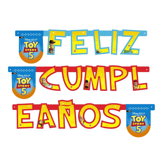 GUIRNALDA FELIZ CUMPLEAÑOS TOY STORY 5 3M X1U
