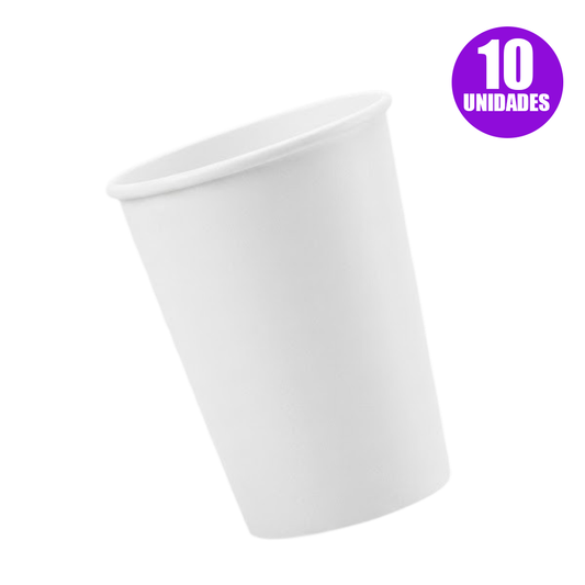 VASO POLIPAPEL 10U BLANCO