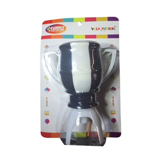 VELA COPA MUSICAL NEGRO/BLANCO