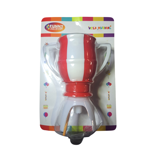 VELA COPA MUSICAL  ROJO/BLANCO